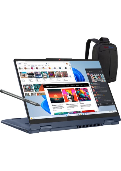 Ideapad 5 14IRH9 Intel Core I5 13420H 8gb 512GB SSD 14" Wuxga (Dokunmatik Ekran) Windows 11 Home Taşınabilir Bilgisayar + Webzone Çanta/kalem