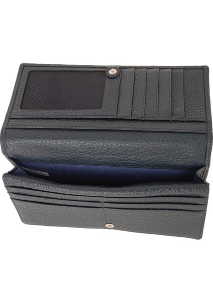 Lacivert Hakiki Deri Kadın Cüzdan - S1CB00005685-A38 fırsatları