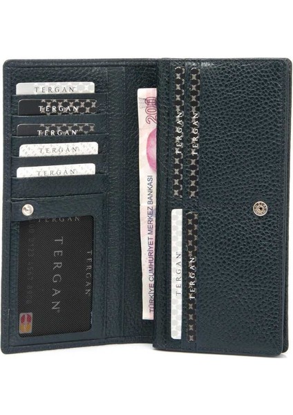 Lacivert Hakiki Deri Kadın Cüzdan - S1CB00005685-A38