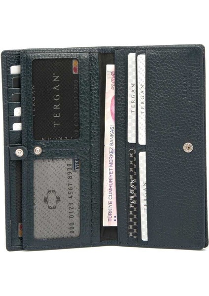 Lacivert Hakiki Deri Kadın Cüzdan - S1CB00005685-A38