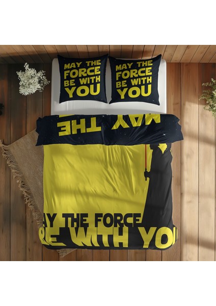 May The Force Be With You - Star Wars Çift Taraflı Nevresim Takımı - 200 cm x 220 cm modelleri