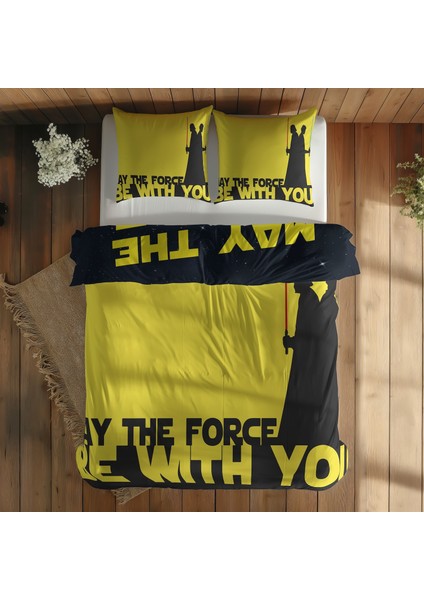 May The Force Be With You - Star Wars Çift Taraflı Nevresim Takımı - 200 cm x 220 cm indirimleri