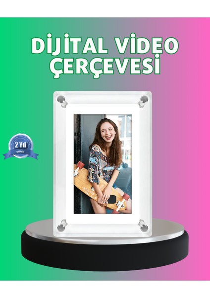 450 Nit Yüksek Parlaklık 7 Inç Dijital Resim Çerçevesi – Her Açıdan Net Görüntü