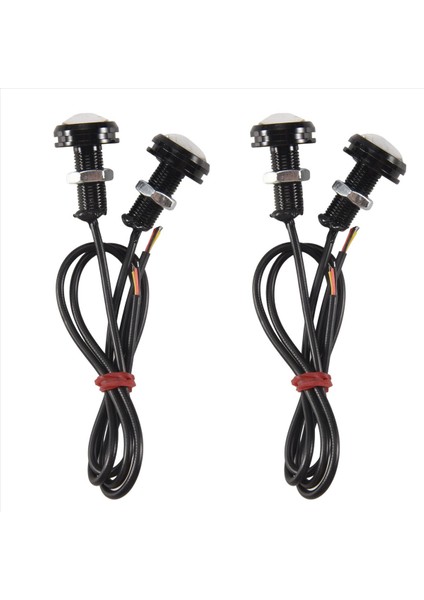 4 Adet Araba 12V 23MM Çift Renk Geçiş 4014 12 LED Drl Eagle Göz Gündüz Işığı (Yurt Dışından) modelleri