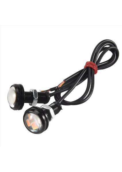 4 Adet Araba 12V 23MM Çift Renk Geçiş 4014 12 LED Drl Eagle Göz Gündüz Işığı (Yurt Dışından) fırsatları
