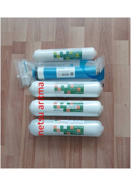 Purefer Filtre +Vontron Membran, kapalı kasa su arıtma cihazı filtresi,5 li filtre seti