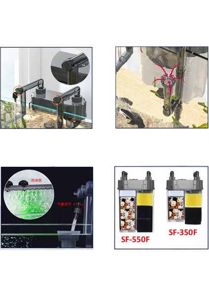 Askı Dış Filtre SF-550F 7W 500 Lt/saat