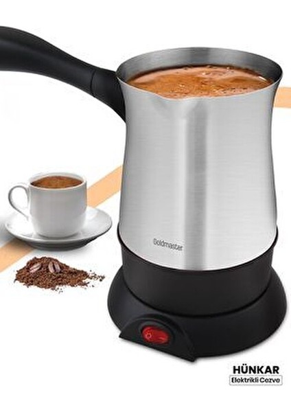 Hünkar GM-7315 Elektrikli Cezve Gümüş Renk 320 ml Kapasite ile Pratik Kullanım fiyatları