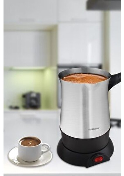 Hünkar GM-7315 Elektrikli Cezve Gümüş Renk 320 ml Kapasite ile Pratik Kullanım