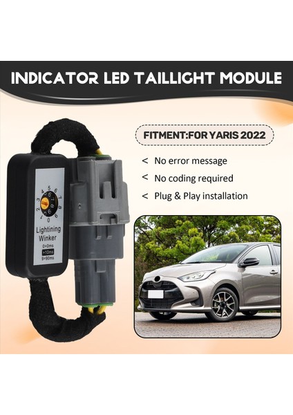 2x Dinamik Dönüş Sinyali Göstergesi LED Arka Lamba Modülü Toyota Yaris 2022 (Yurt Dışından) fırsatları