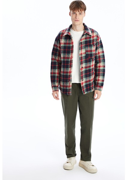 Yeni Sezon Regular Fit Uzun Kollu Ekose Erkek Gömlek Ceket fiyatları