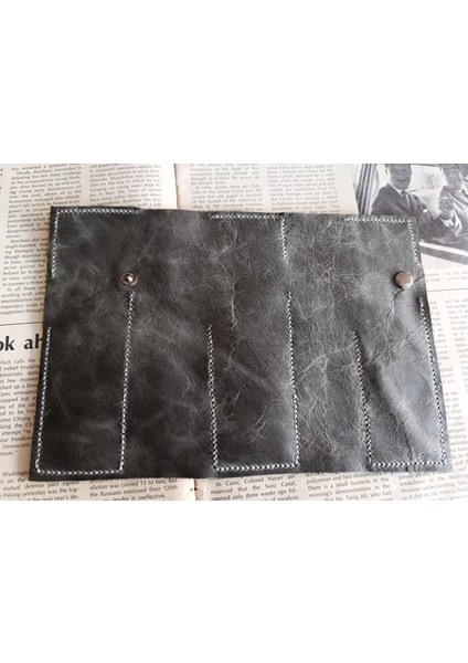 Crazy Gerçek Deri Tamamen El Emeği Özel Kalemleriniz Için Kalemlik Kalemkutu (8*18CM ) NLU62 indirimleri