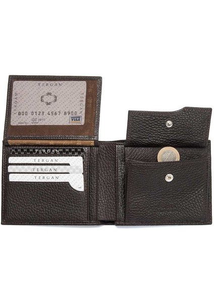 Kahve Hakiki Deri Erkek Cüzdan - S1CE00001469-A42