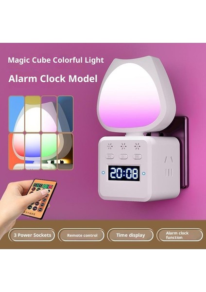 Sesli Gece Lambası Priz Yatak Odası Başucu Lambası (Yurt Dışından)