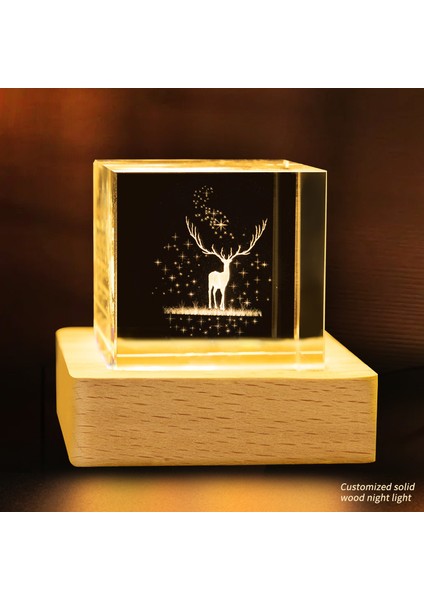 Kristal Bulutlar Küçük Küp Kristal Yaratıcı Masaüstü (Yurt Dışından)