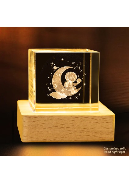 Kristal Bulutlar Küçük Küp Kristal Yaratıcı Masaüstü (Yurt Dışından)