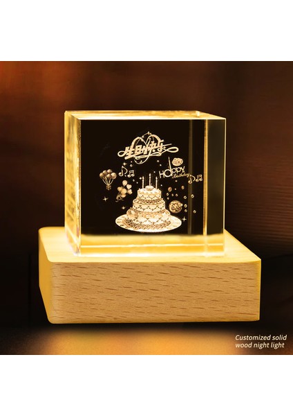 Kristal Bulutlar Küçük Küp Kristal Yaratıcı Masaüstü (Yurt Dışından)