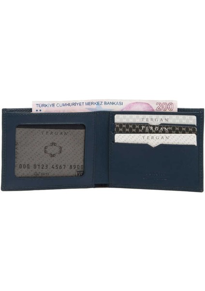 Lacivert Hakiki Deri Erkek Cüzdan - S1CE00001227-H86