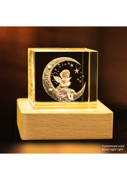 Kristal Bulutlar Küçük Küp Kristal Yaratıcı Masaüstü (Yurt Dışından)