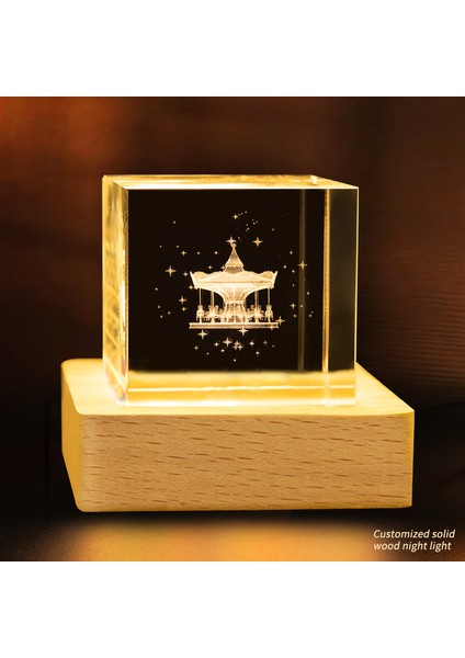 Kristal Bulutlar Küçük Küp Kristal Yaratıcı Masaüstü (Yurt Dışından)