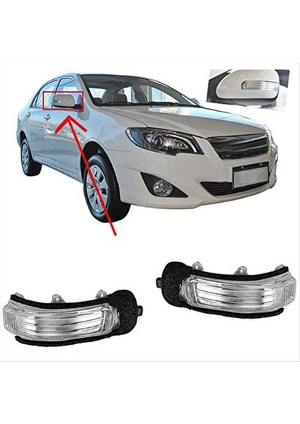 Toyota Için 1 Çift Araba Dikiz Aynası Işığı Dikiz Aynası Dönüşü (Yurt Dışından) modelleri