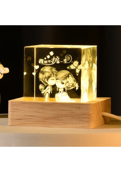 Kristal Bulutlar Küçük Küp Kristal Yaratıcı Masaüstü (Yurt Dışından)