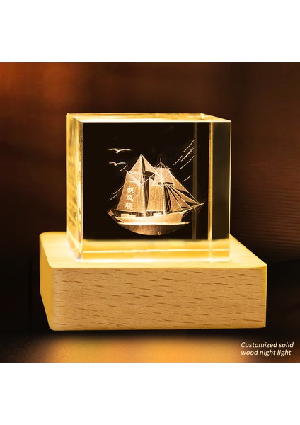 Kristal Bulutlar Küçük Küp Kristal Yaratıcı Masaüstü (Yurt Dışından)