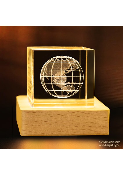 Kristal Bulutlar Küçük Küp Kristal Yaratıcı Masaüstü (Yurt Dışından)