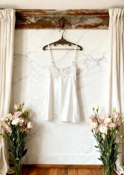 Göğüs Dantel Detaylı Saten Gecelik fiyatları