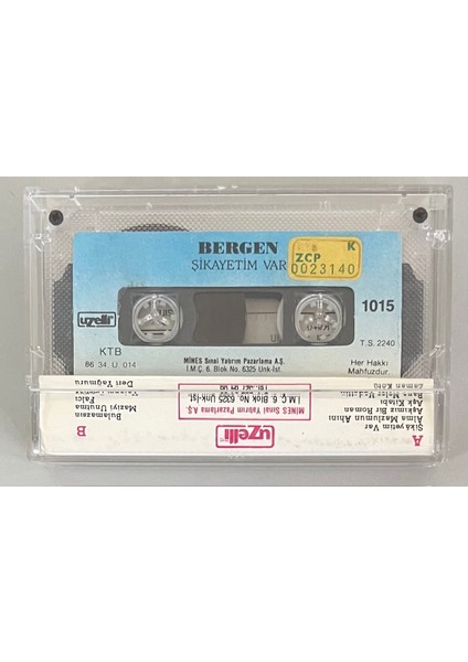 Bergen Şikayetim Var Kaset (Orijinal Dönem Uzelli Kağıt Baskı Kaset) fiyatları