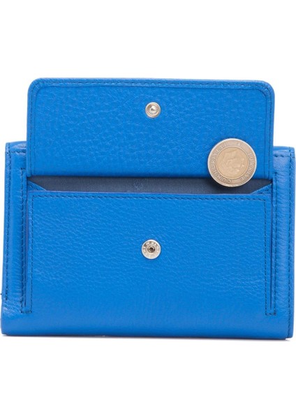 Mavi Hakiki Deri Kadın Cüzdan - S1CB00005730-K1E fırsatları
