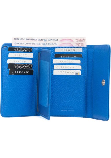 Mavi Hakiki Deri Kadın Cüzdan - S1CB00005730-K1E