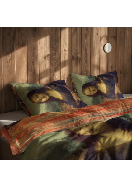 Mona Lisa & Çığlık Çift Taraflı Nevresim Takımı - 200 cm x 220 cm indirimleri