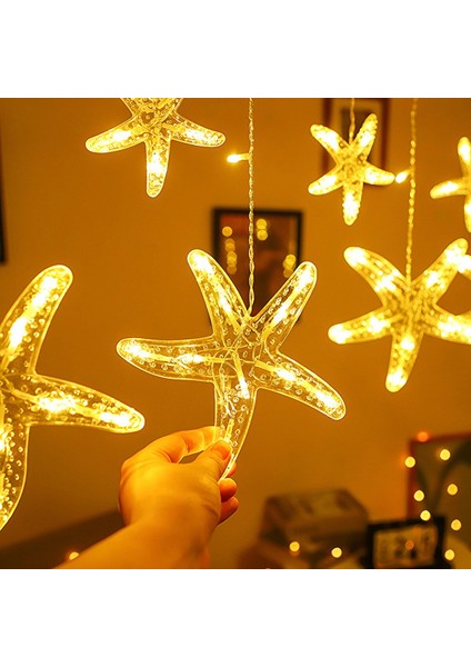 3 Metre Fişli LED Işık 10'lu Deniz Yıldızı Işık Zinciri Dekoratif Fişli Aydınlatma Ev Dekorasyonu Süsleme Salon Oda Merdiven Balkon Için Yılbaşı Eğlence Doğum Günlerine Özel Aydınlatma fiyatları