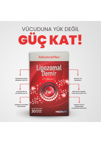 Lipozomal Demir 30 Kapsül