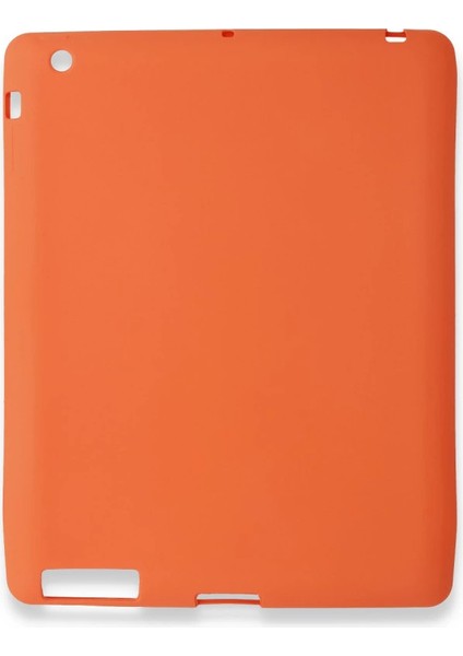 Ipad 4 9.7 Kılıf Evo Tablet Silikon - Turuncu