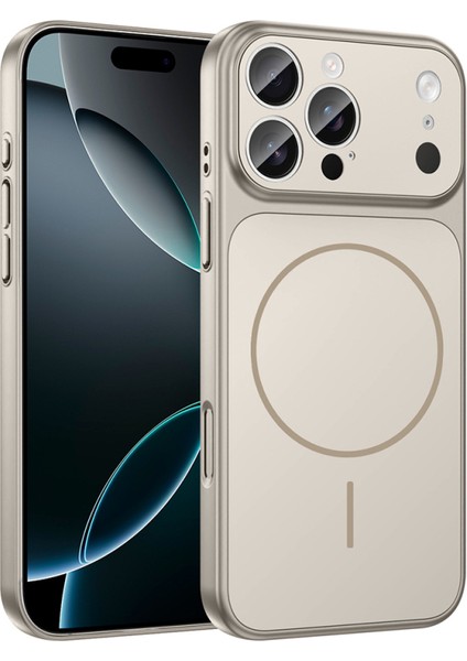 iPhone 15 Pro Max Kılıf M-Safe Şarj Özellikli Kamera Korumalı Kapak Ryc / Formen