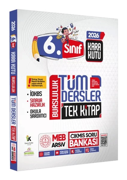 2026 6.Sınıf İOKBS PAKET 7lı Tıpkı Basım/Tüm Dersler Tek Kitap Çözümlü Çıkmış Soru Bankası 2li Set modelleri
