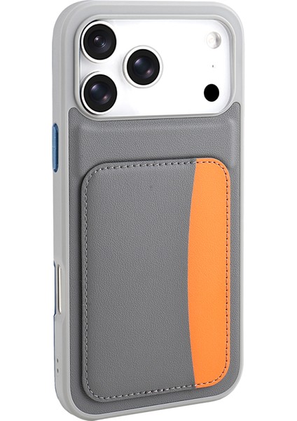 iPhone 17 Pro Kılıf Kartlıklı Şık Silikon Kapak Ryc / X-Kart