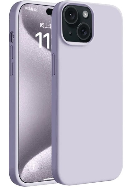 iPhone 15 Plus Kılıf Esnek Yapılı First Silikon Kapak