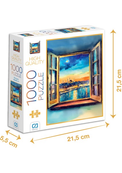 Pencere - 1000 Parçalı Puzzle - 48 x 68 cm