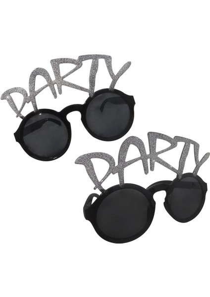 Gümüş Simli Party Yazılı Parti Gözlüğü Show 15X7 cm fiyatları