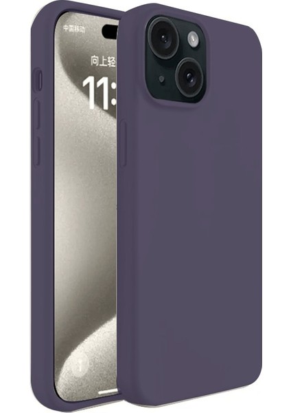 iPhone 15 Kılıf Esnek Yapılı Ince Standart Ruber Kapak Ryc/first