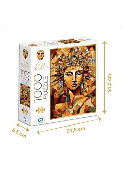 Gizemıi Kadın - 1000 Parçalı Puzzle - 48 x 68 cm