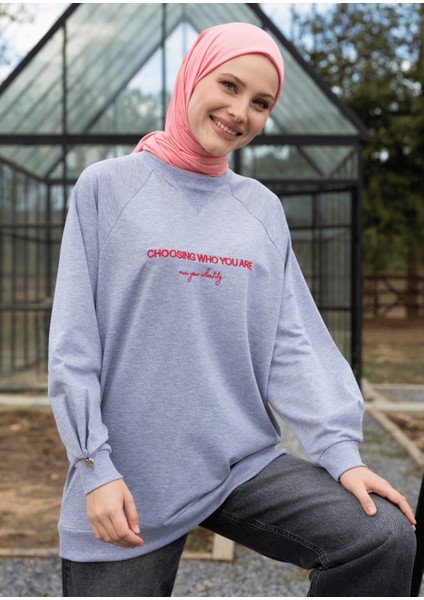 Tesettür Eşofman Üstü- Who You Are fiyatları