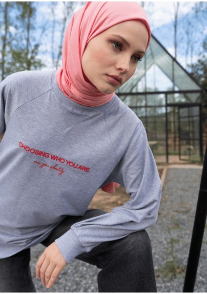 Tesettür Eşofman Üstü- Who You Are modelleri