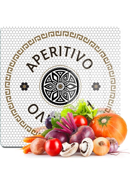 Cam Kesme Tahtası ve Sunumluk Amore Kare Aperitivo 30X30 cm