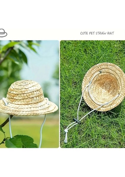 Komik Evcil Kedi Hasır Şapkası fırsatları