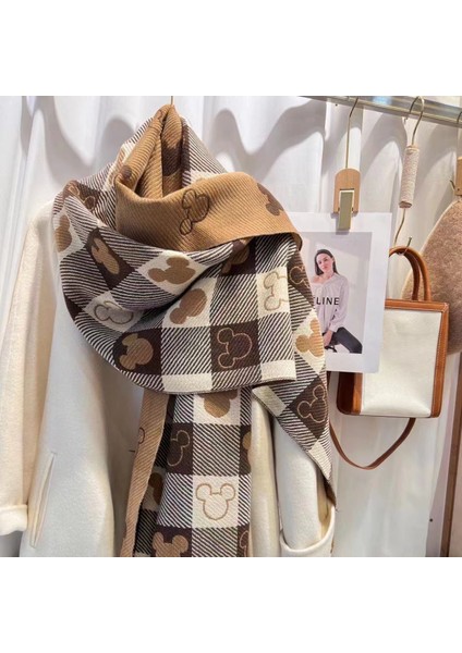 Aşk Eşarp Atmosfer Duygusu Kadın Sonbahar ve Kış Şal Hafif Lüks Kıdemli Eşarp Duygusu (Yurt Dışından)