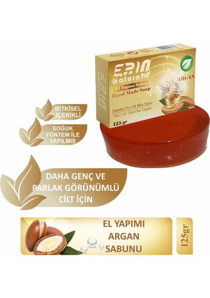 El Yapımı Argan Yağlı Sabun 125 gr
